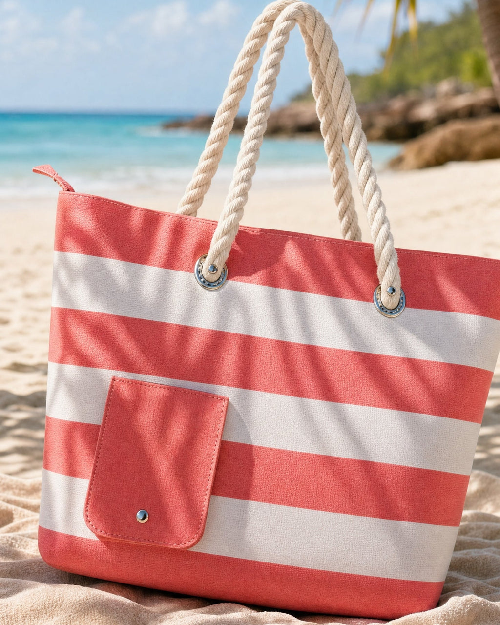 Shorely Every day Beach Tote — Carry Your Own Drinks Anywhere